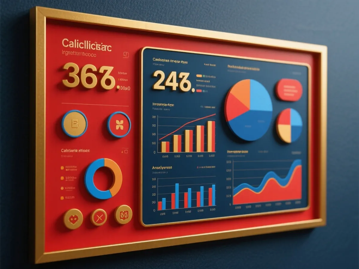 數據統計與走勢圖表分析示意